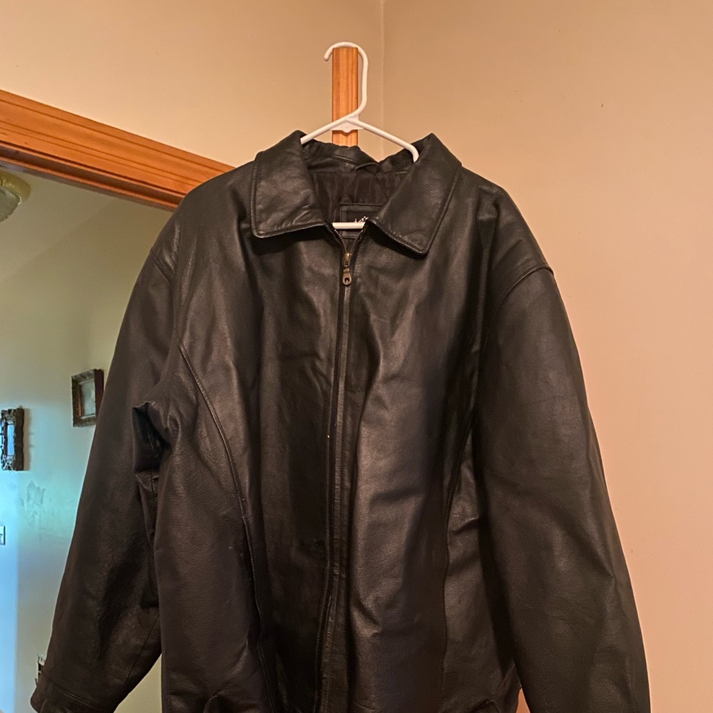 Mens leather coat